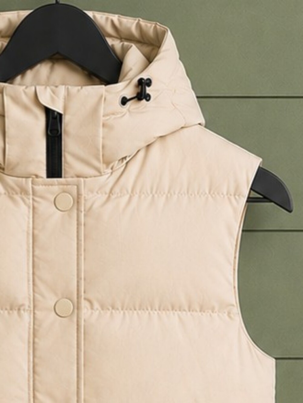 Quince Responsible Down Puffer Vest Cream Beige XS